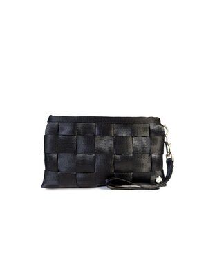 Harvey’s Seatbelt Bag Black Clutch w/ Wristlet Mercedes